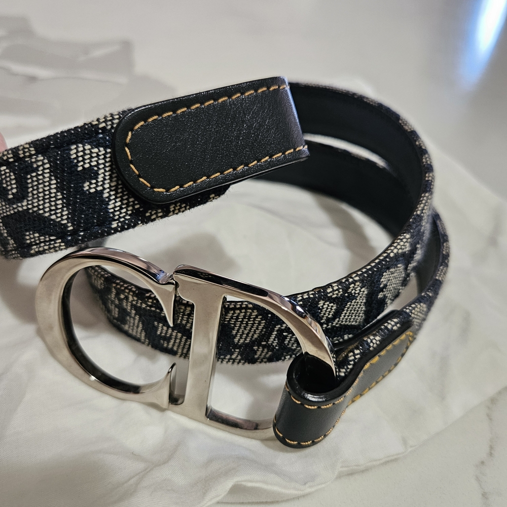 Dior Black and Silver Women's Belt - Picture 8 of 8